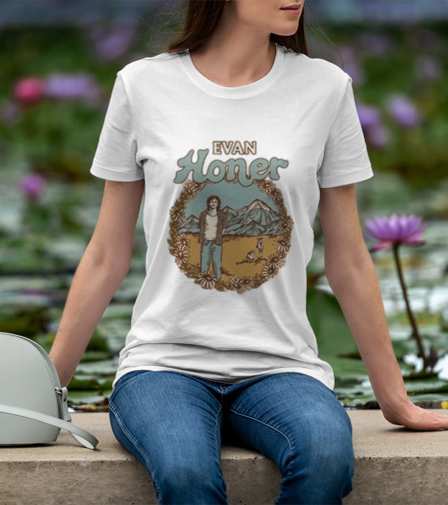 Evan Honer It's An Even Longer Road Tour 2026 Mountain Scene T-Shirt