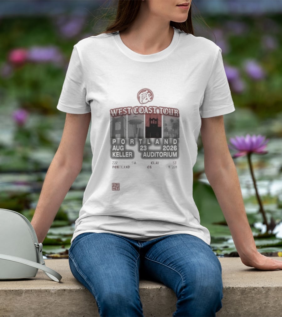 Fearandpod Portland Keller Auditorium August 26 West Coast Tour 2026 T-Shirt