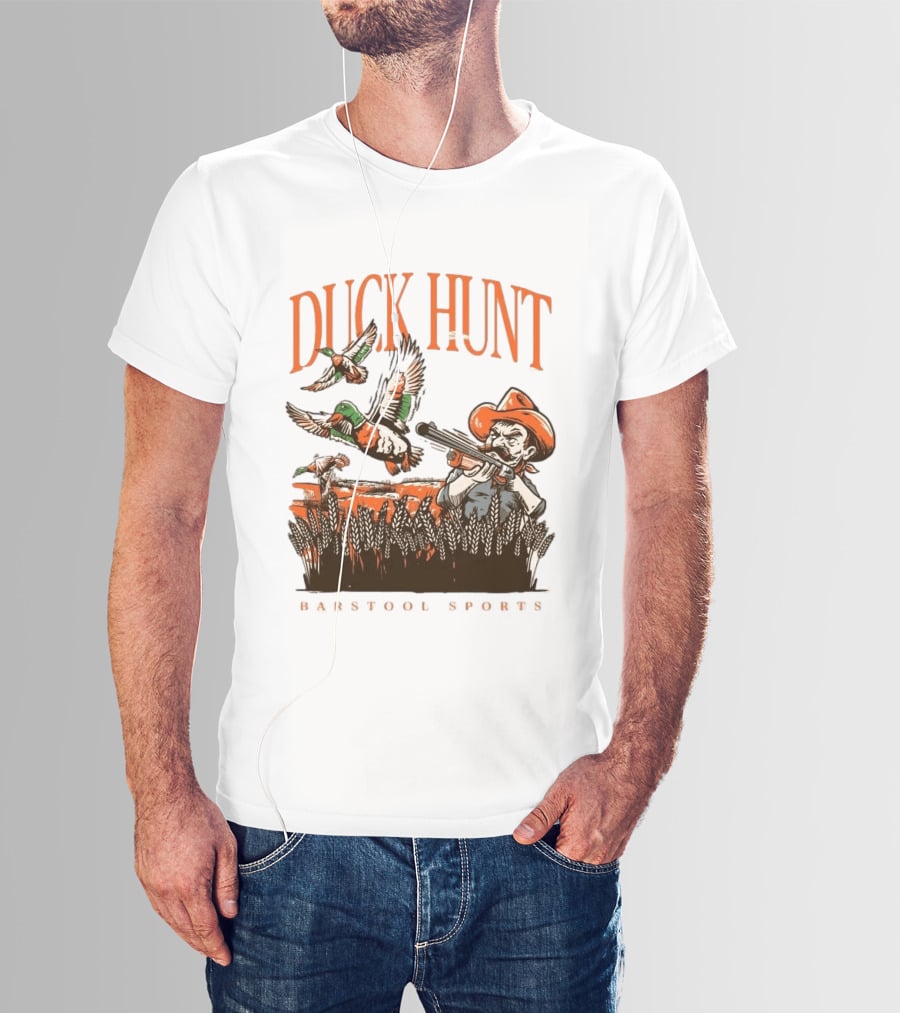 Duck Hunt Barstool Sports Vintage Hunting Scene T-Shirt