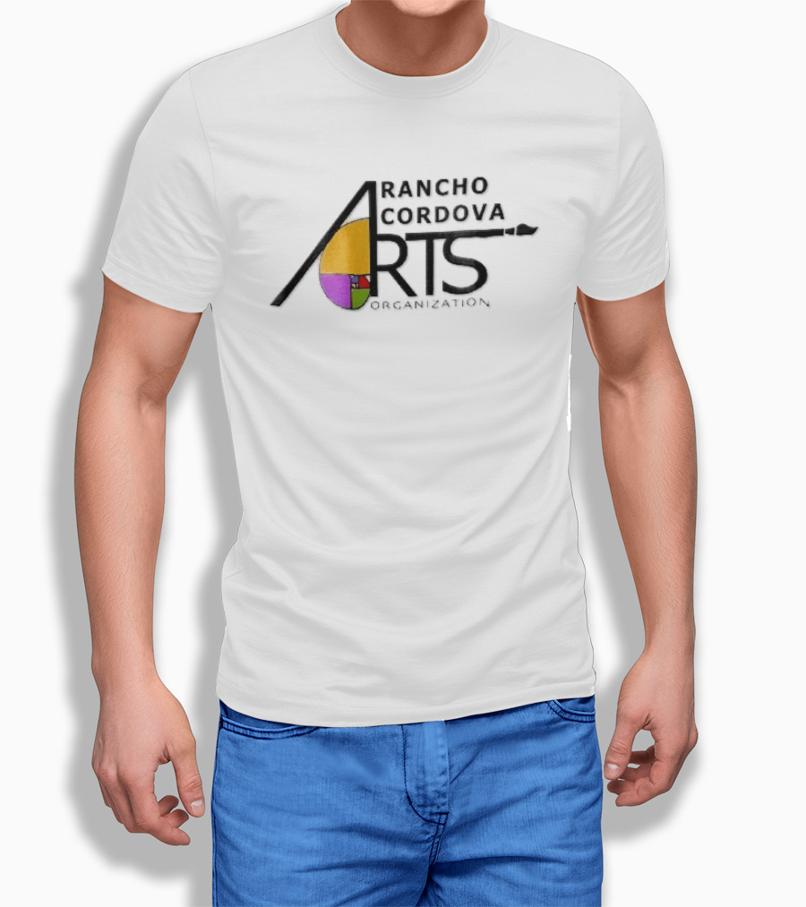 Rancho Cordova Arts Organization Paintbrush Fibonacci Golden Spiral T-Shirt