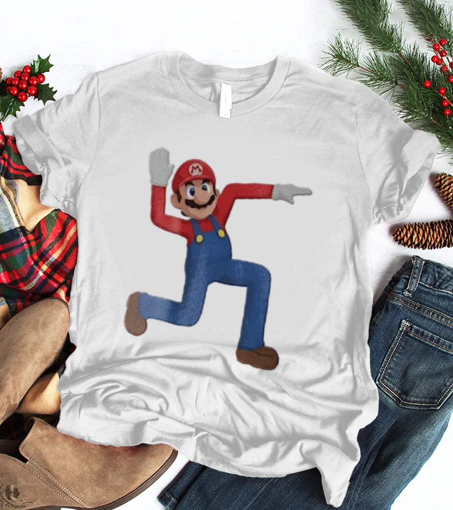 Super Mario Plumber Bent Arms And Legs Pose T-Shirt