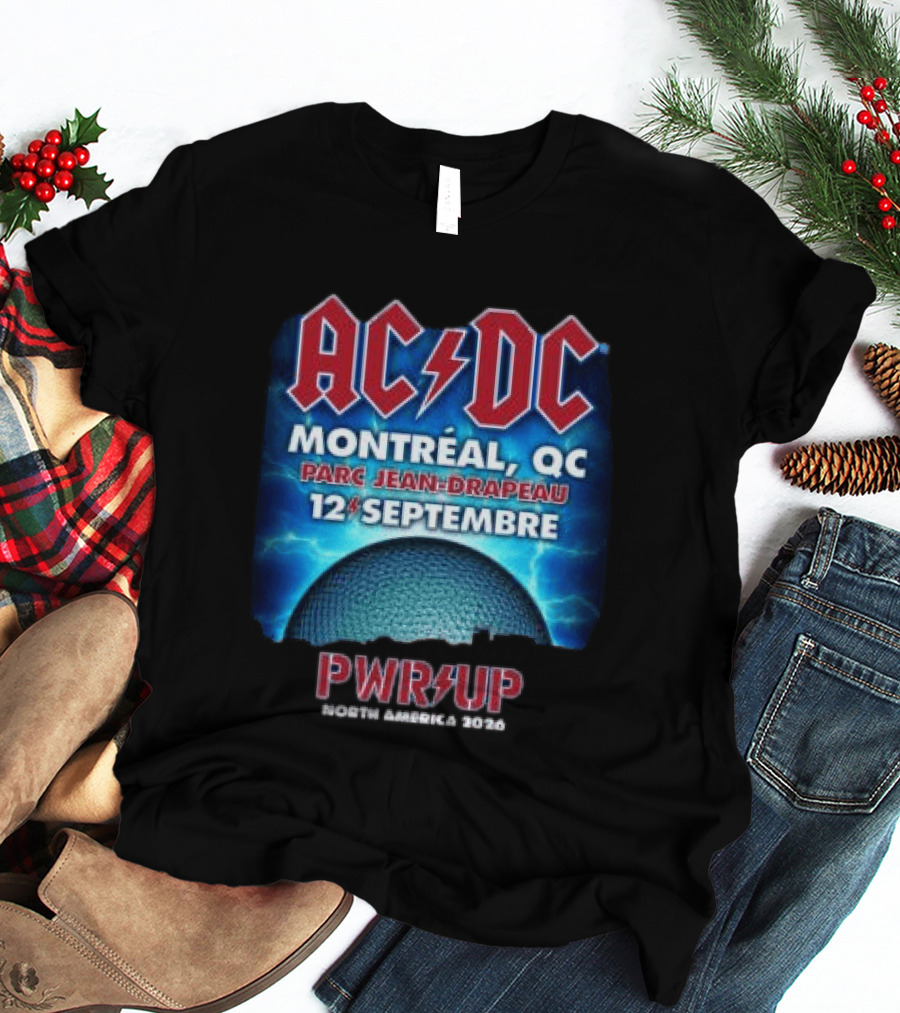 ACDC Montreal QC Parc Jean Drapeau 12 Septembre Pwr Up Tour T-Shirt