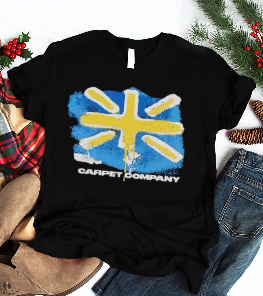 Carpet Company Union Jack Blue Yellow Cross T-Shirt