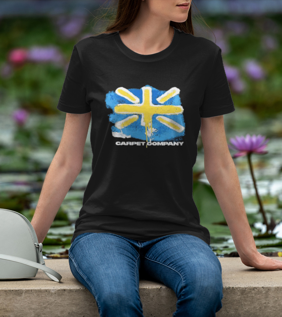 Carpet Company Union Jack Blue Yellow Cross T-Shirt