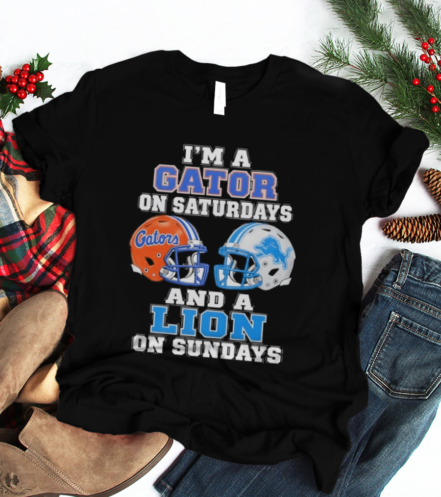Gator Saturdays Lion Sundays Sports Fan Gear T-Shirt