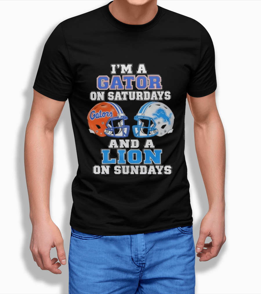 Gator Saturdays Lion Sundays Sports Fan Gear T-Shirt