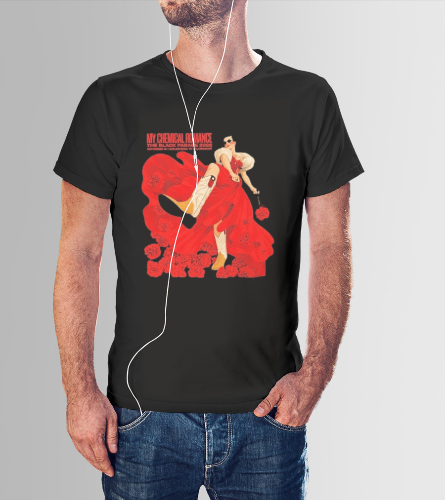 My Chemical Romance The Black Parade 2026 San Antonio September 12 Aladome Flower Dress Cowboy Boots T-Shirt