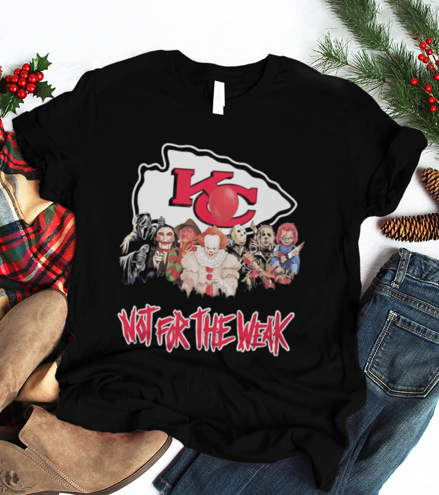 Kansas City Chiefs Horror Characters Halloween Squad Not For The Weak T-Shirt