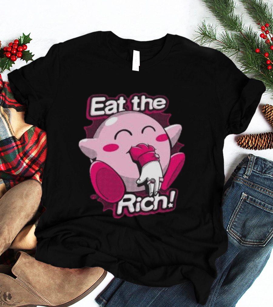 Punkwithacamera Store Eat The Rich Clay Graham Kirby Eating Hand T-Shirt
