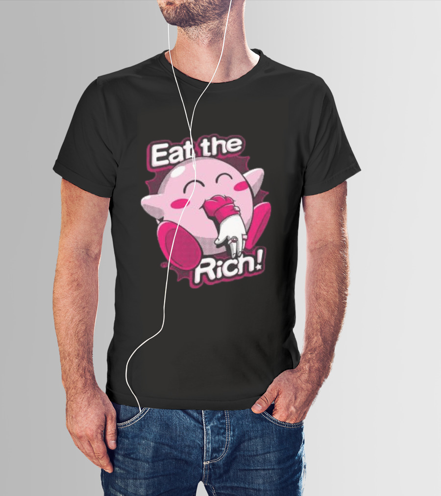 Punkwithacamera Store Eat The Rich Clay Graham Kirby Eating Hand T-Shirt