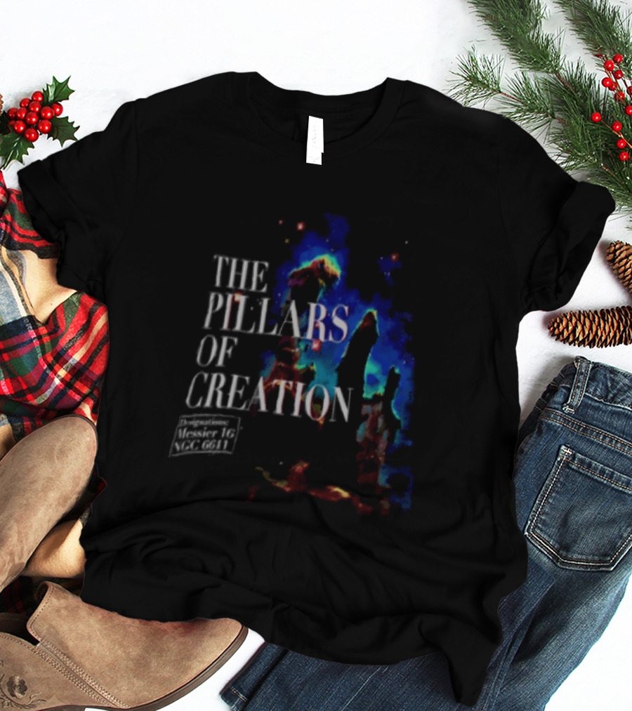 The Pillars Of Creation Messier 16 NGC 6611 Space T-Shirt