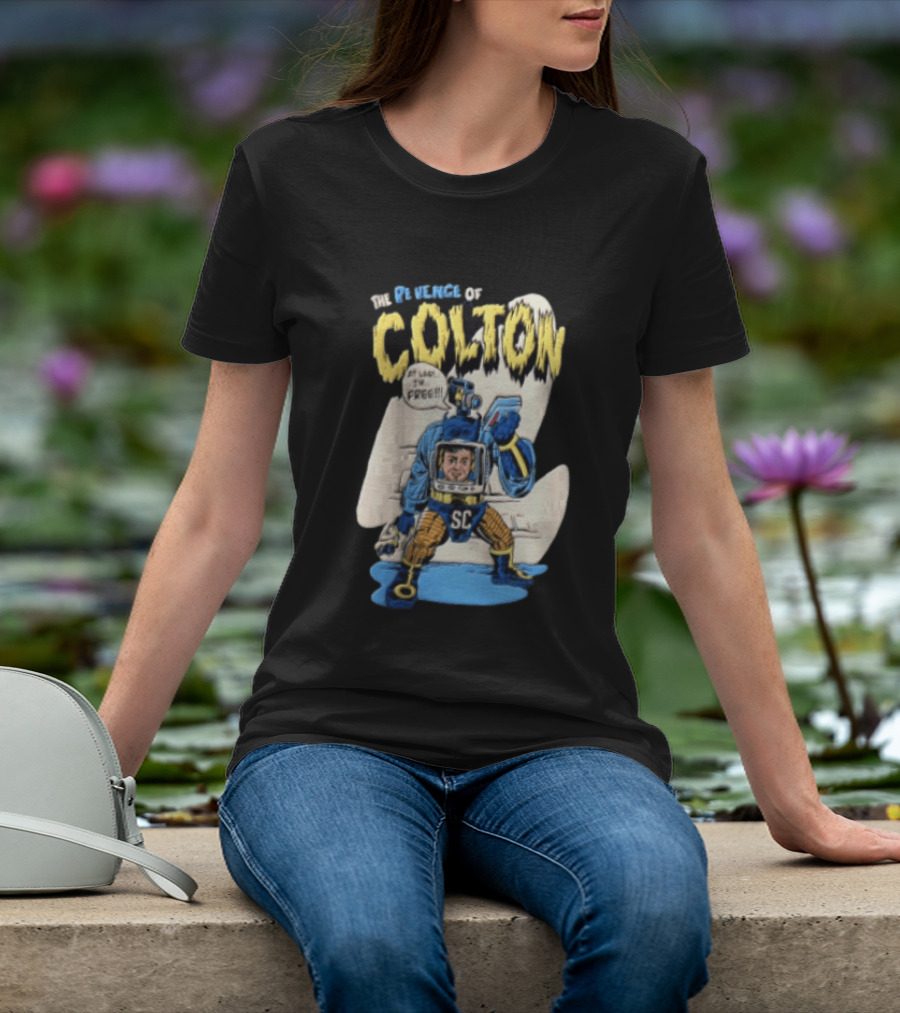 The Revenge Of Colton At Last I Am Free SC Robot Camera Head Video T-Shirt
