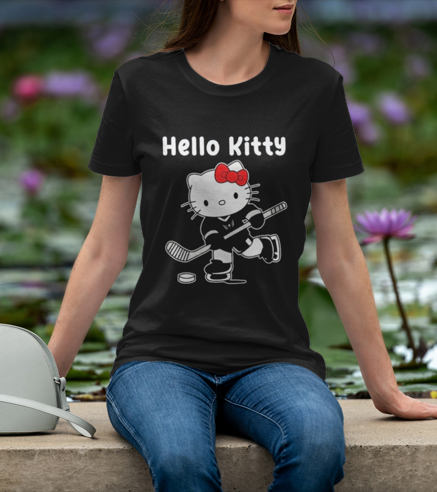 Hello Kitty Washington Capitals Hockey Team Collaboration T-Shirt