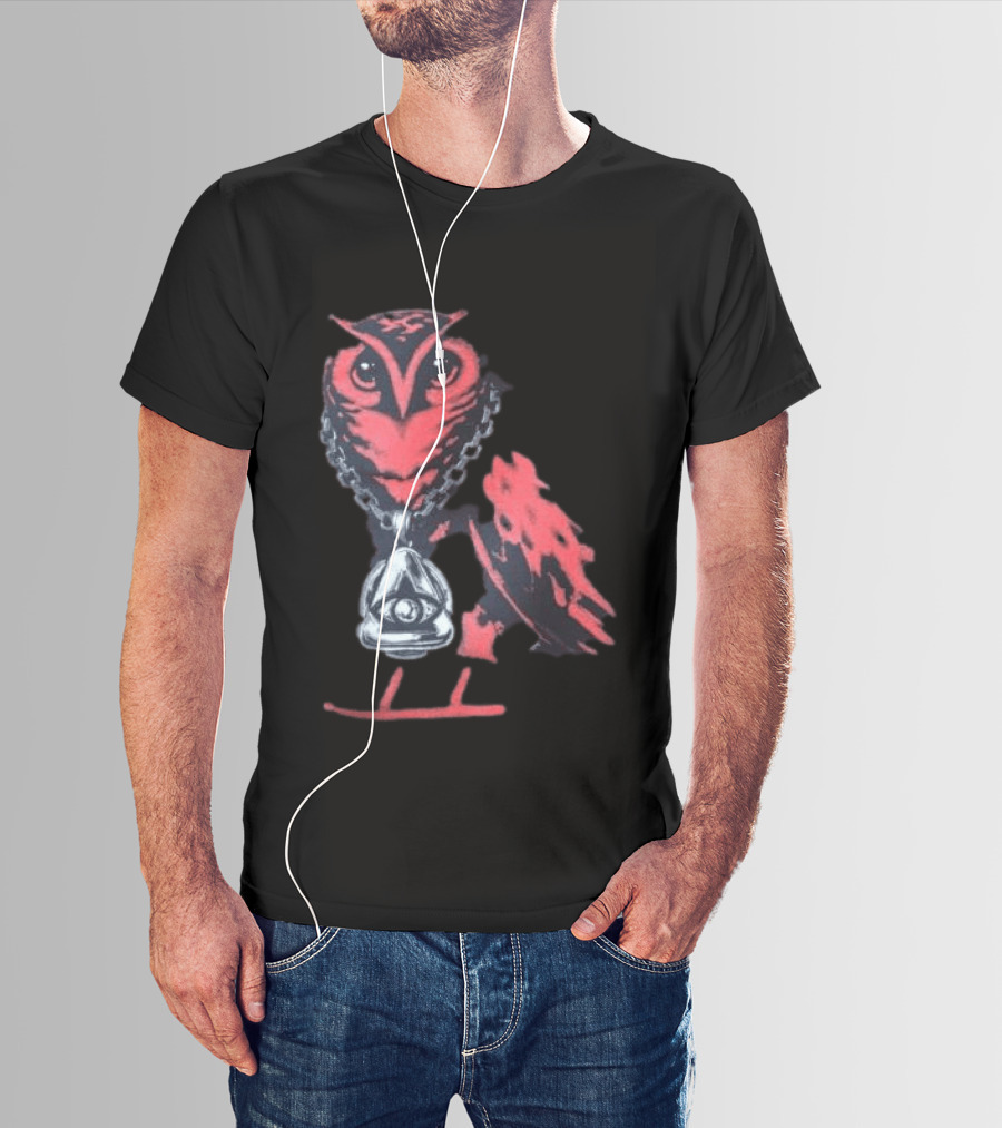 Yeat Store Love Lyfe Ovo Tour Owl With Eye Pendant T-Shirt