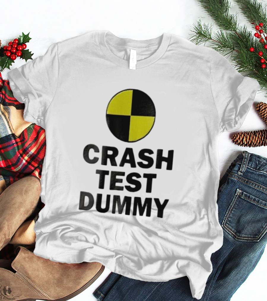 Crash Test Dummy Yellow Black Checkerboard Marker T-Shirt