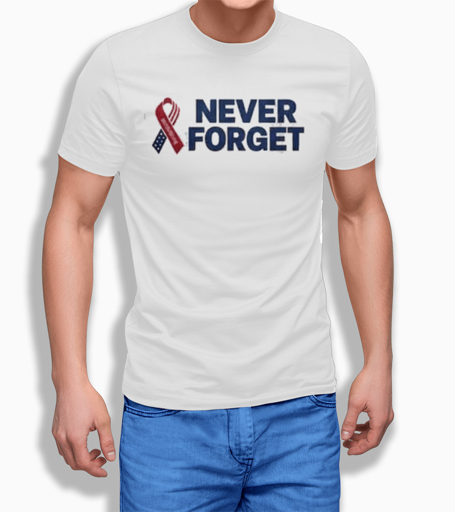 Dallas Cowboys Never Forget Ribbon Patriotic T-Shirt