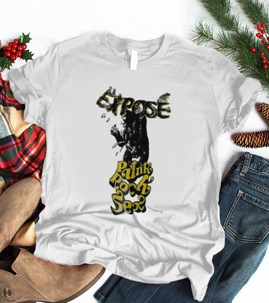 Expose King Kong Punk Rock Sex Gorilla Holding Woman T-Shirt