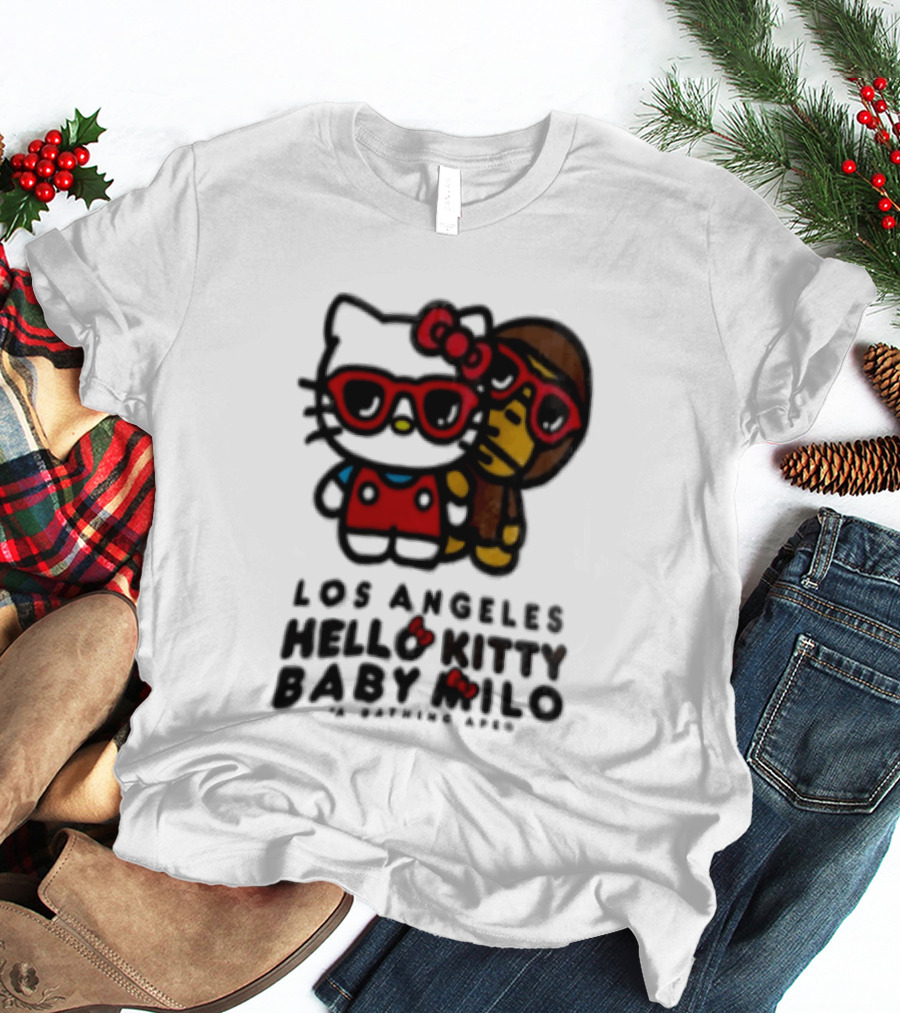 Los Angeles Hello Kitty Baby Milo A Bathing Ape Collaboration T-Shirt
