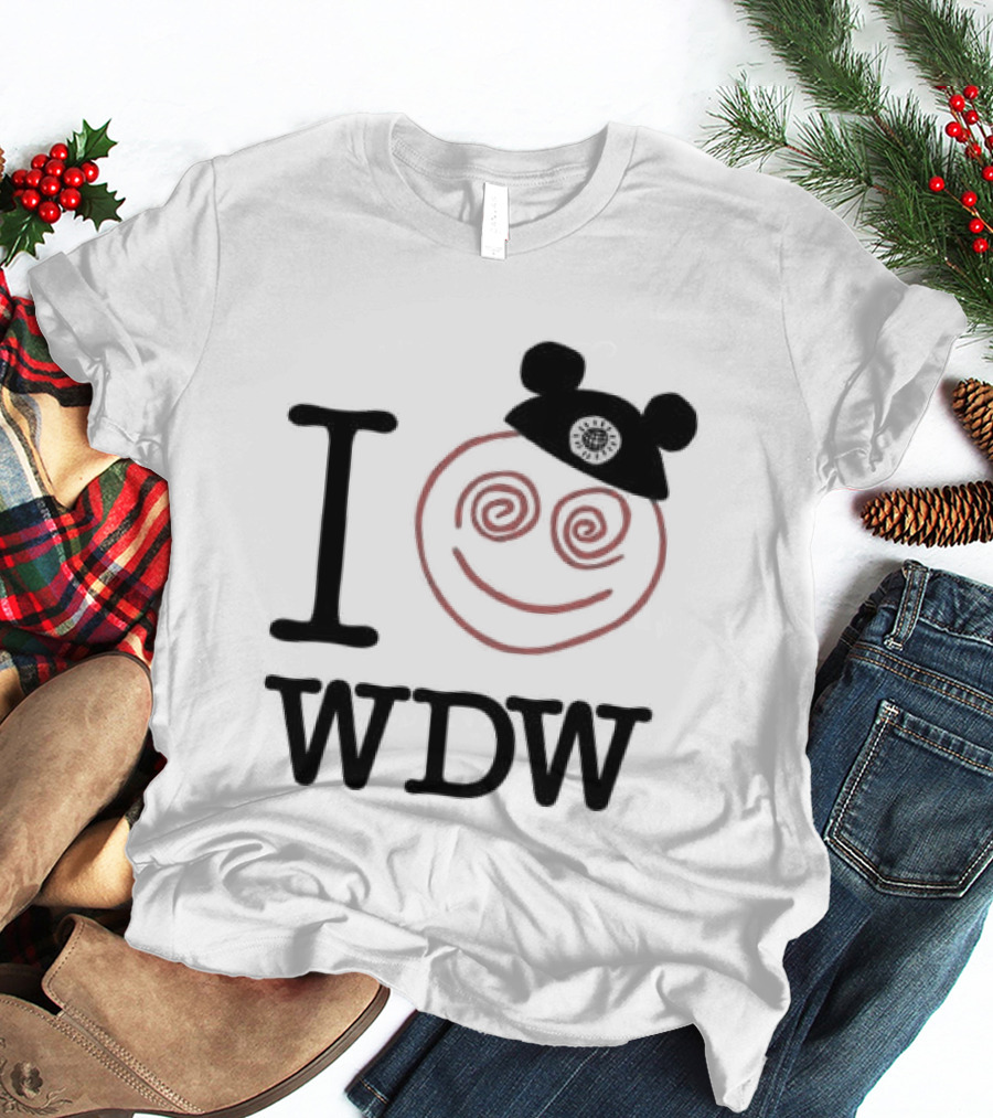 I Love WDW Smiley Face With Mouse Ears Lostbrostradingco T-Shirt