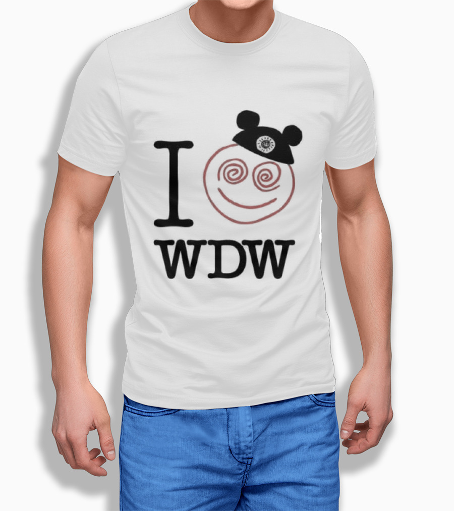 I Love WDW Smiley Face With Mouse Ears Lostbrostradingco T-Shirt