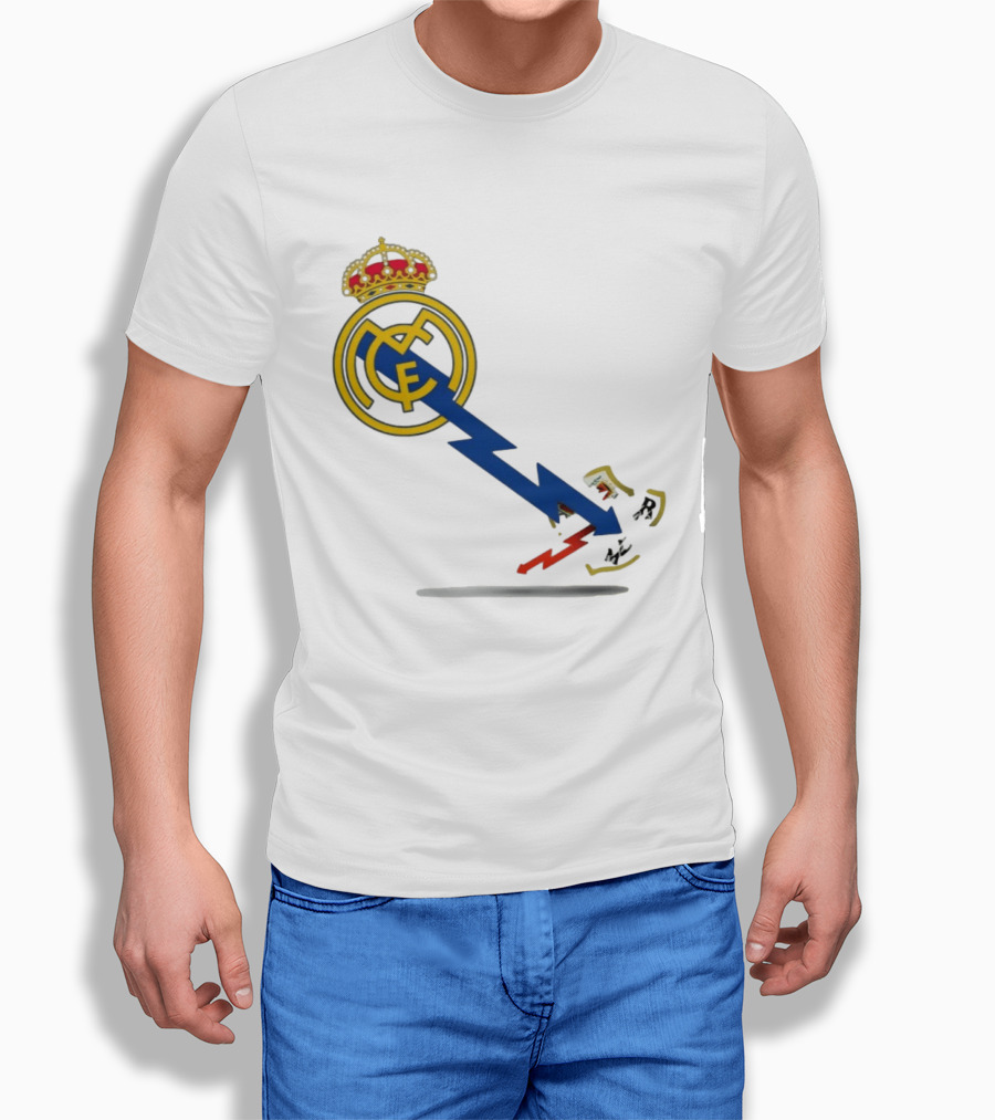 Real Madrid CF Lightning Strike Emblem MCF T-Shirt