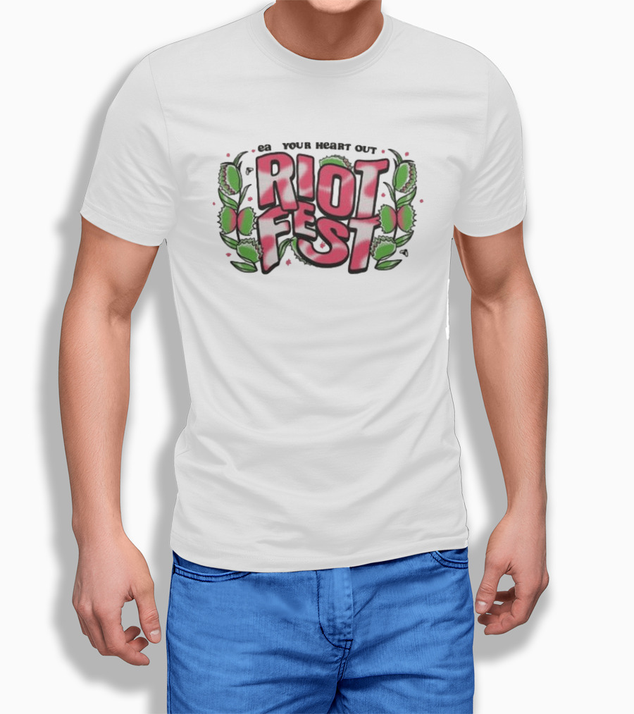 Riot Brand Eat Your Heart Out Riot Fest Crop T-Shirt