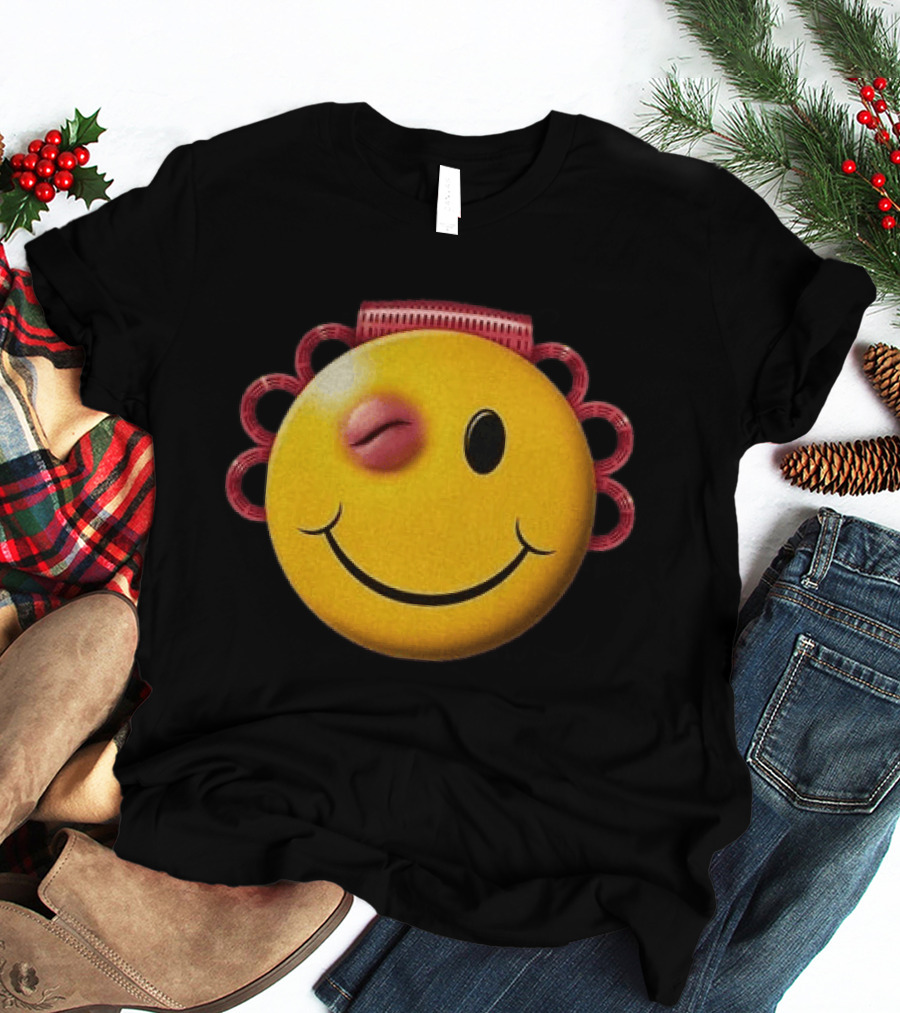 A$AP Rocky Don't Be Dumb Tour Smiley Face With Winking Eye And Red Rope Details T-Shirt