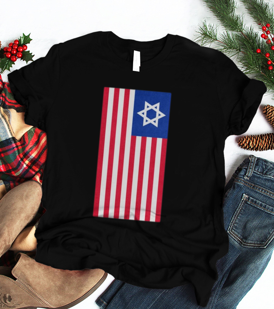 Hyde Force Store Very Serious Marine Casualty USA Israel Flag T-Shirt