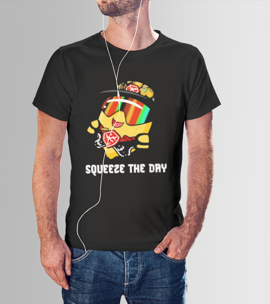 Lemon Guy Squeeze The Day Sunglasses Cool Vibe T-Shirt