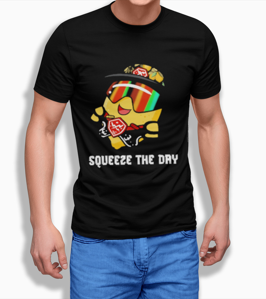 Lemon Guy Squeeze The Day Sunglasses Cool Vibe T-Shirt