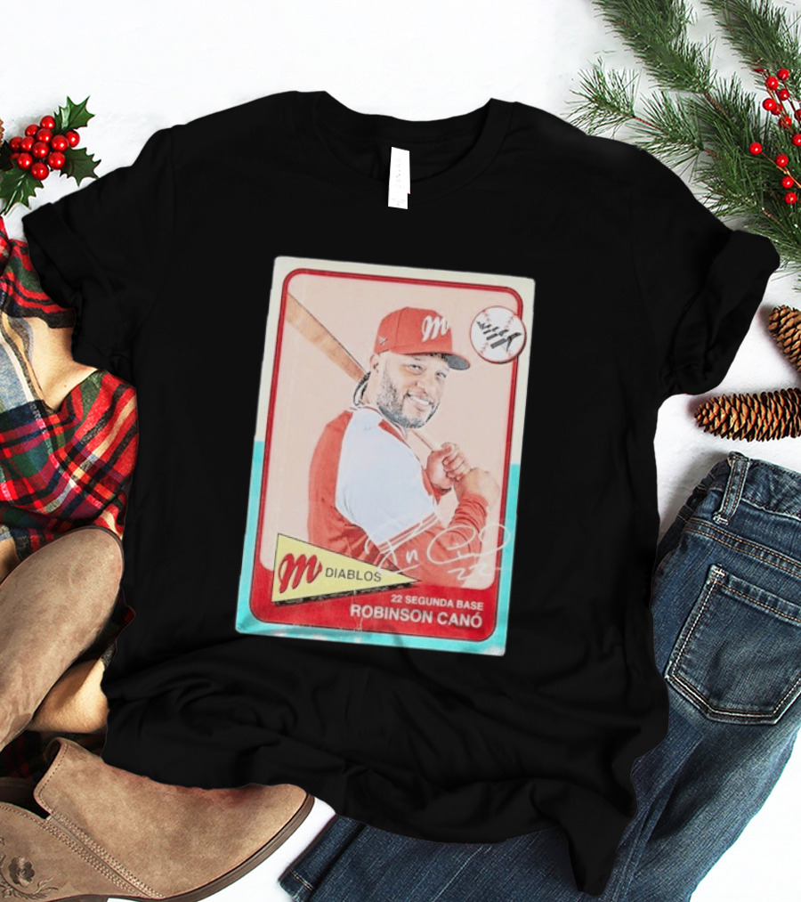 Robinson Canó Diablos Rojos Del México Paper Planes Baseball Segunda Base T-Shirt