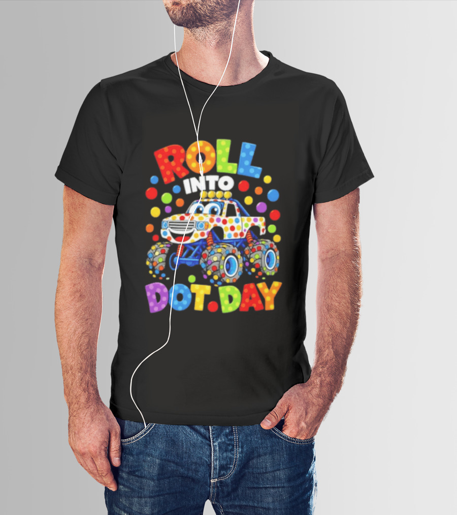 Roll Into Dot Day Colorful Polka Dot Car Fun T-Shirt