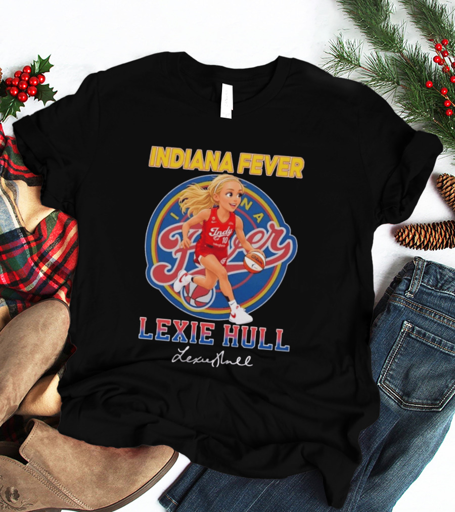Indiana Fever No 10 Lexie Hull Chibi Basketball T-Shirt