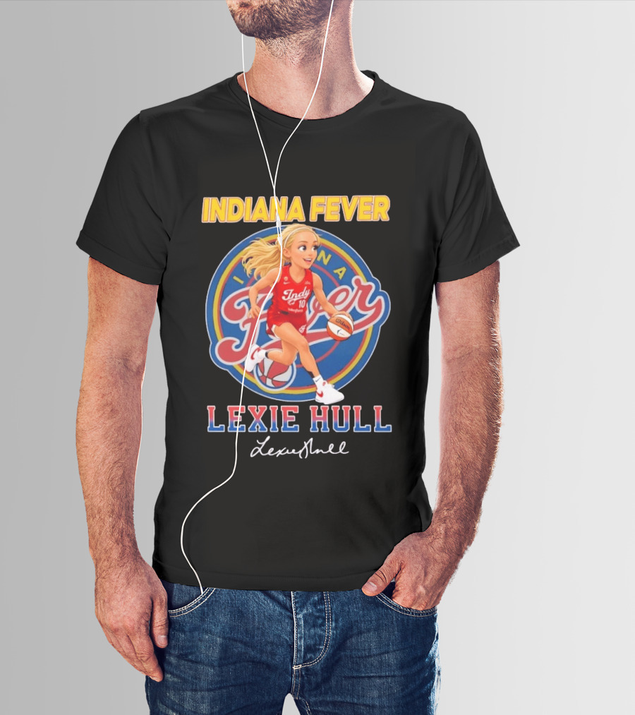 Indiana Fever No 10 Lexie Hull Chibi Basketball T-Shirt