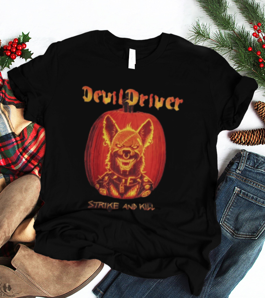 DevilDriver Strike And Kill Halloween Pumpkin T-Shirt