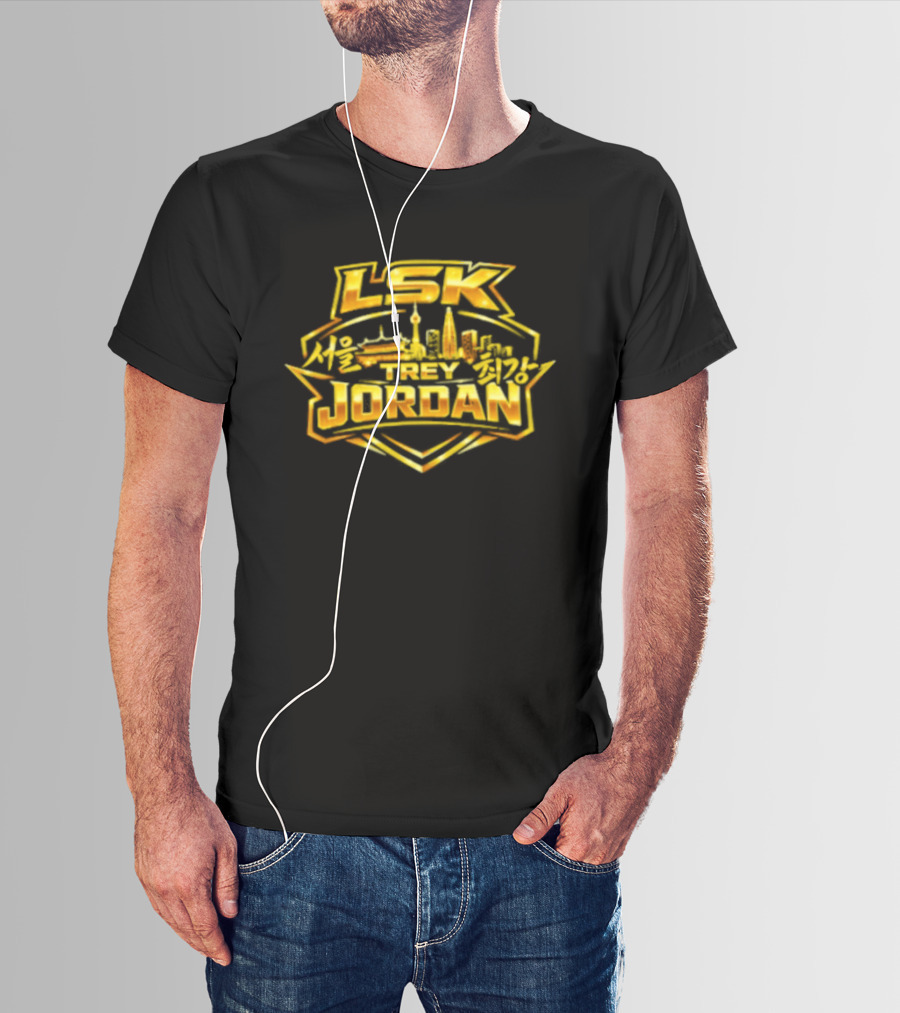 LSK Jordan Gold Skyline Retro Vibes T-Shirt