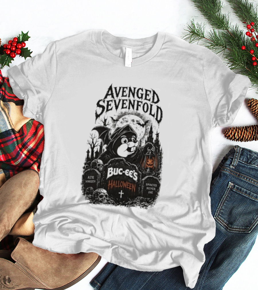 Avenged Sevenfold Buc Ee's Halloween Pumpkin Collaboration T-Shirt