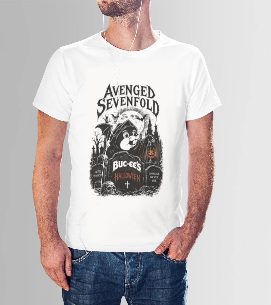 Avenged Sevenfold Buc Ee's Halloween Pumpkin Collaboration T-Shirt