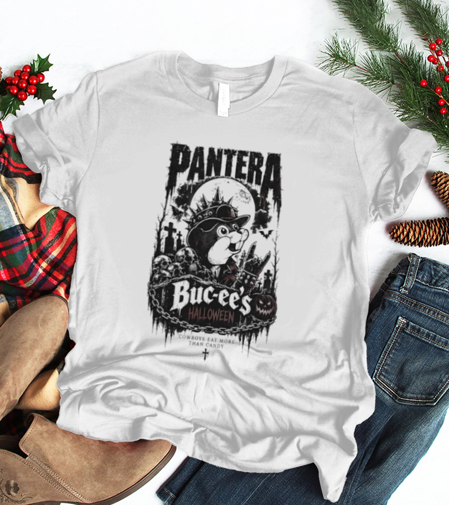 Pantera Buc Ee's Halloween Cowboys Eat More Than Candy T-Shirt