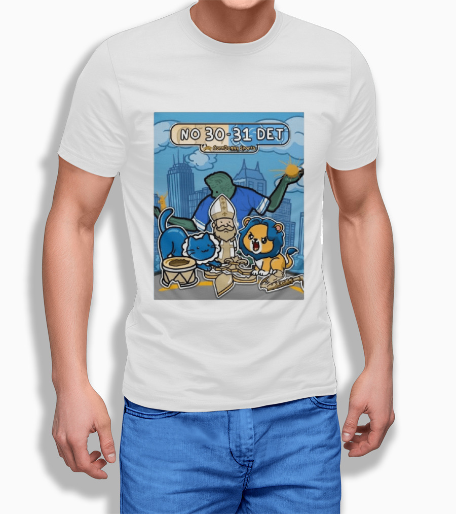 CornDoggy Sports NO 30 31 DET New Orleans Saints Vs Detroit Lions T-Shirt