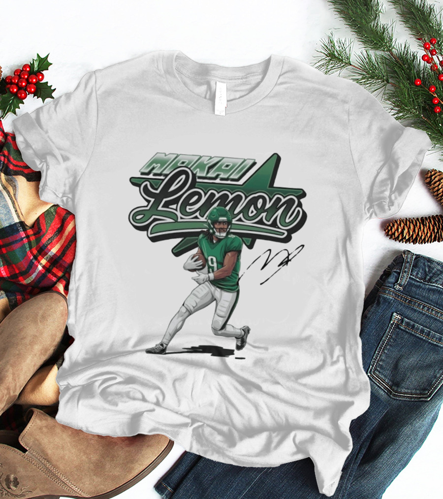 Makai Lemon Philadelphia Eagles Star Script Name T-Shirt