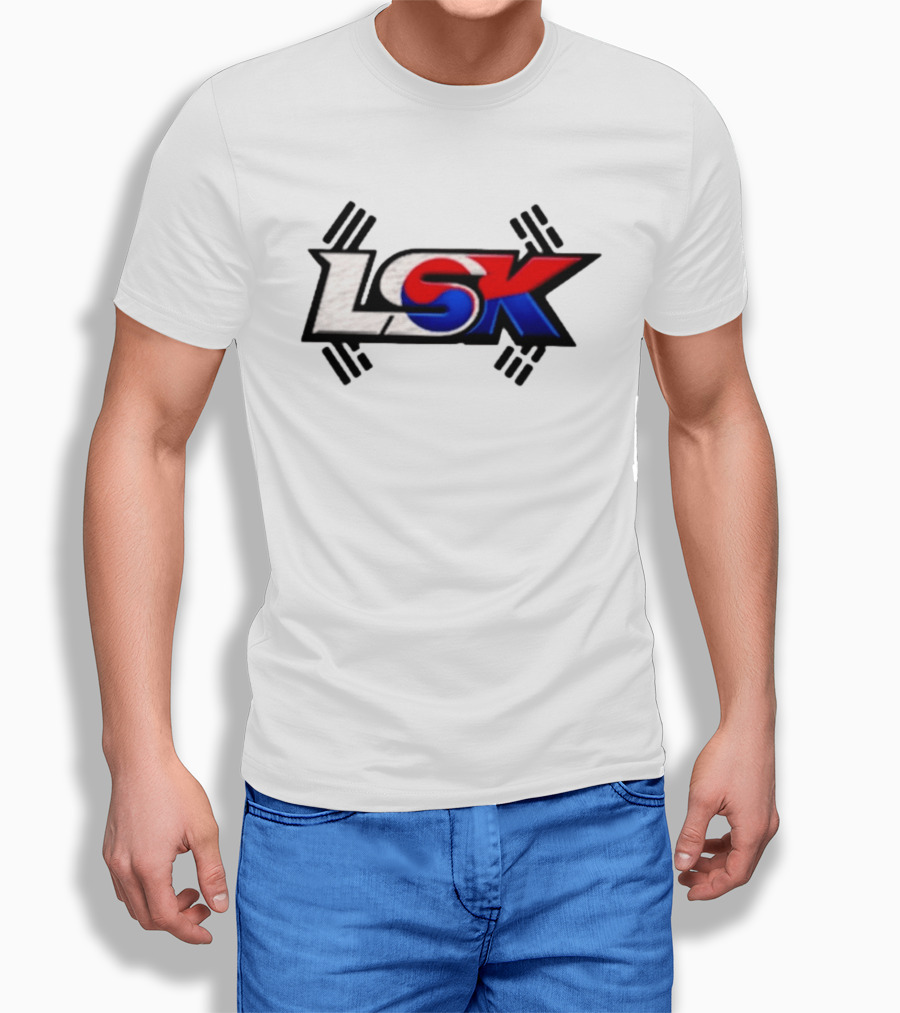 LSK Korean Flag Trey Jordan Weightlifting T-Shirt