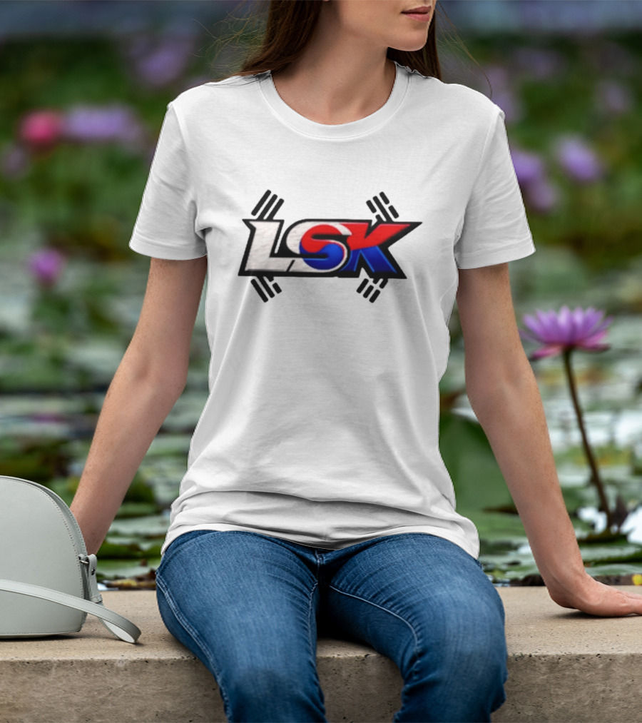 LSK Korean Flag Trey Jordan Weightlifting T-Shirt