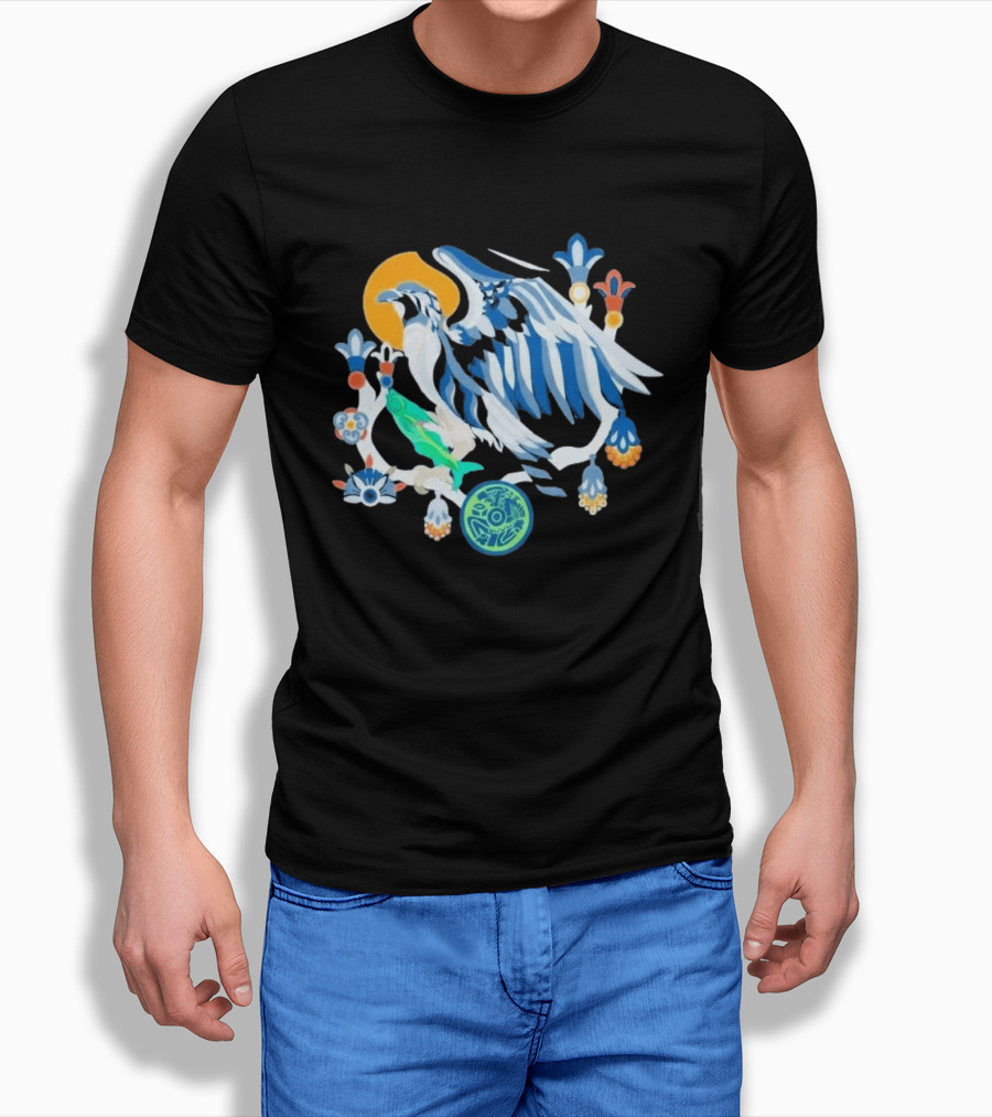 2026 Seahawks Latino Heritage Seahawks Bird Aztec T-Shirt