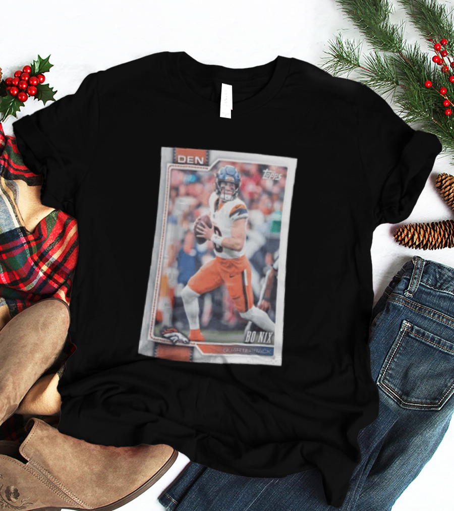 2026 Topps Football Bo Nix Denver Broncos Quarterback T-Shirt
