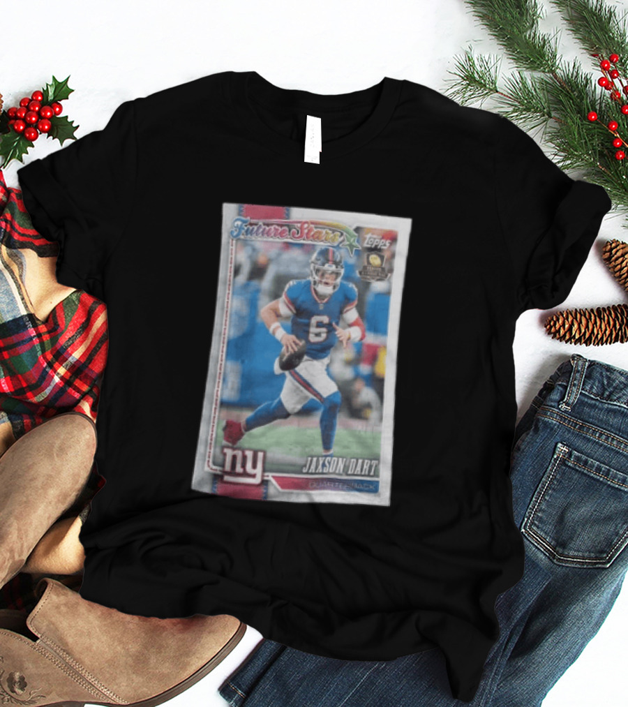 2026 Topps Future Stars Jaxson Dart New York Giants Quarterback T-Shirt