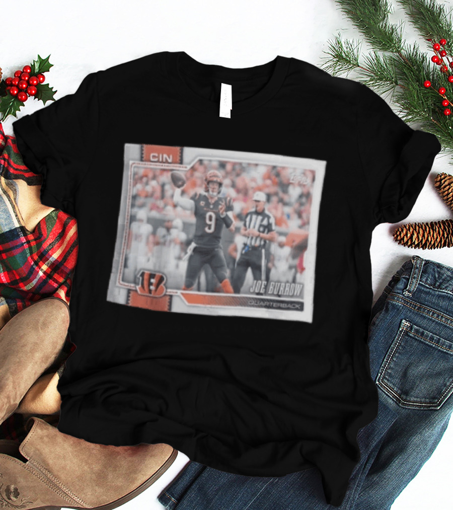 2026 Topps Cincinnati Bengals Joe Burrow Quarterback T-Shirt
