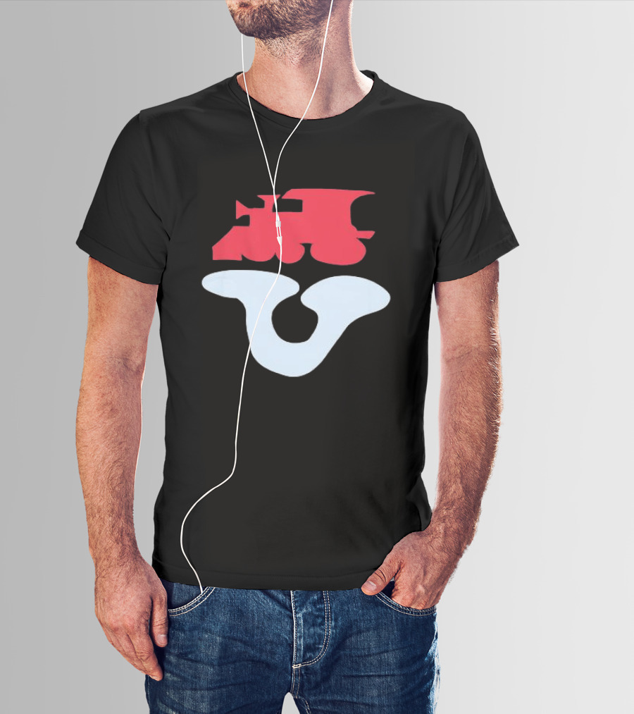 Dover Street Market Store Shop Cdg Red Train Blue Shape T-Shirt