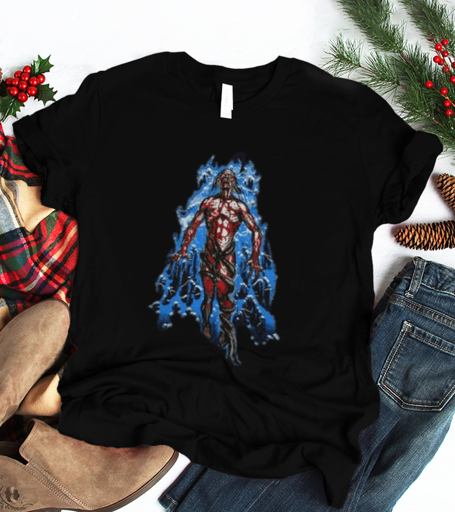 Evilgreed 200 Stab Wounds Lowest Form Bloodied Figure T-Shirt