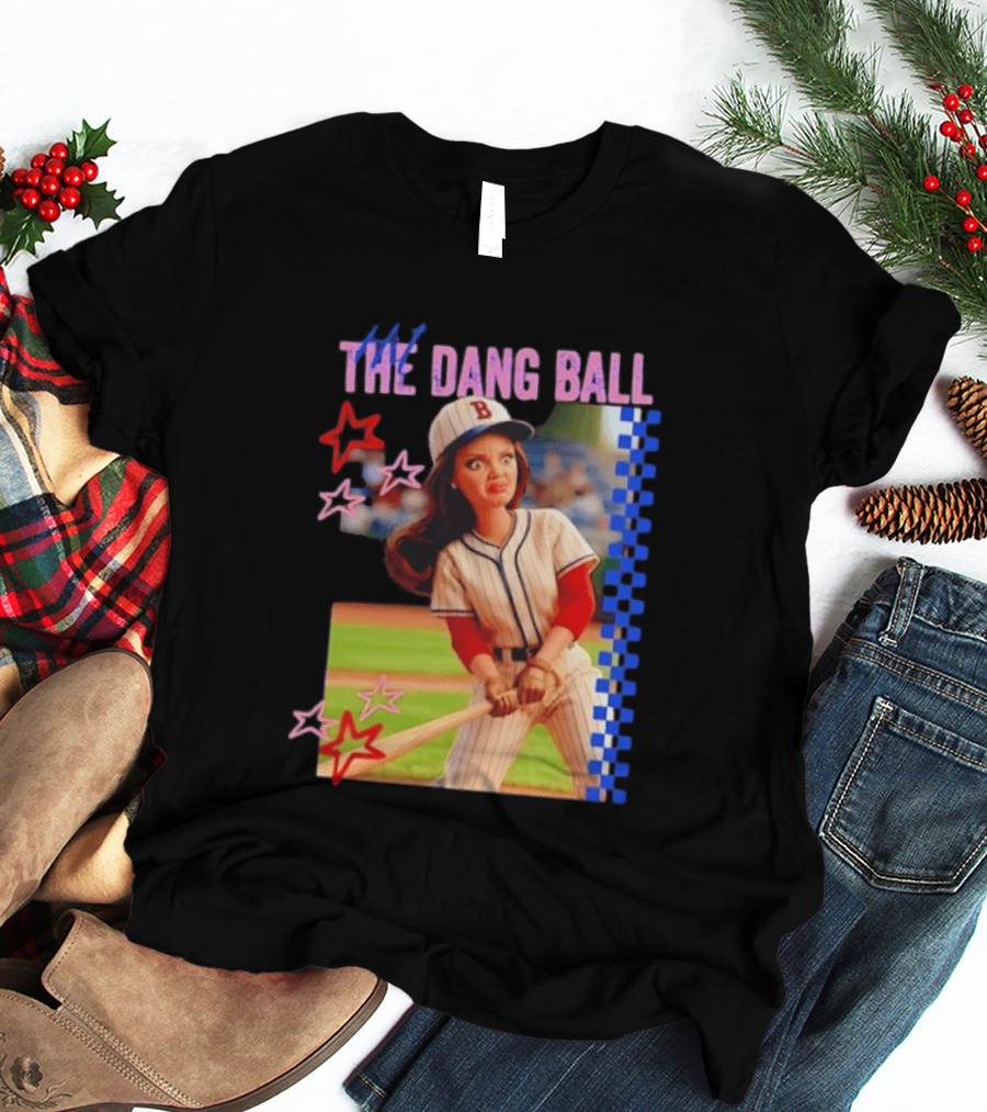 Barbie Ballfield Hit The Dang Ball Baseball Player Doll Vintage Stars T-Shirt